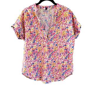 Michelle McDowell bright a new day abstract colorful print Size Medium Casual